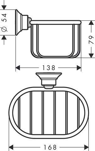 hansgrohe Seifenkorb Axor Montreux-42065000