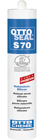 Ottoseal Premium Naturstein-Silikon S70, a` 310 ml