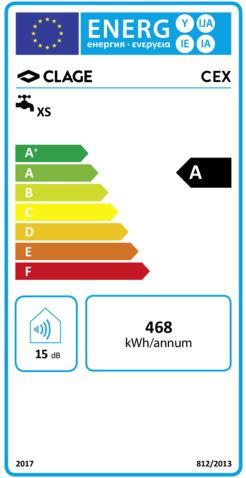 Clage Kompakt-Durchlauferhitzer CEX 11/13,5 kW, komplett, elektronisch geregelt-2400-26433