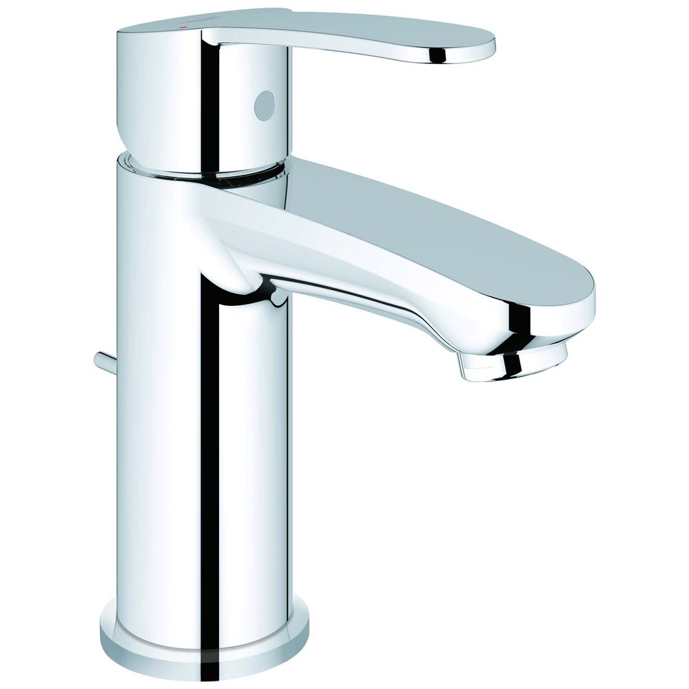 GROHE Waschtisch-Einhebelmischer Eurostyle Cosmopolitan 1/2", S-Size, mit Ablaufgarnitur, chrom  -23037002