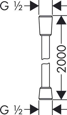 hansgrohe Brauseschlauch Comfortflex-28167000