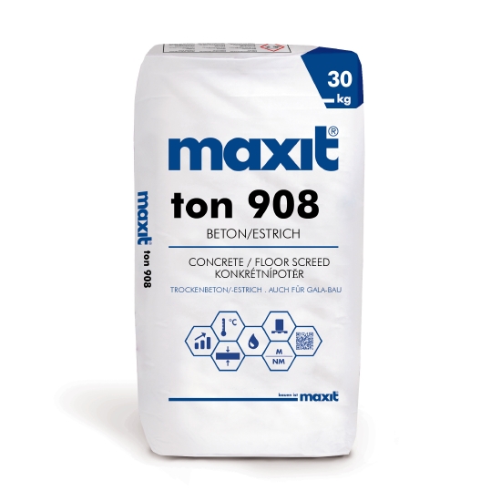 Maxit ton 908 C25/30 Estrich/Beton bis 8 mm Körnung, a 30 kg-112168