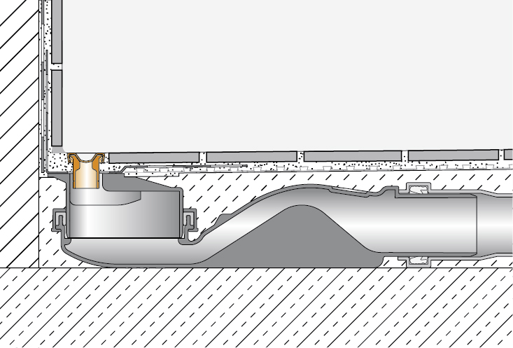 Schlüter - Kerdi-Line-Vario Cove D9 Edelstahl gebürstet, 120 cm, H=7 mm-KLVRD9EB120