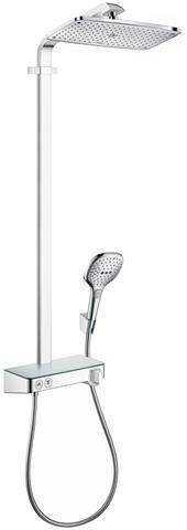 hansgrohe Showerpipe Raindance Select E 360 1jet, mit Brausearm 380mm und Ablage, chrom