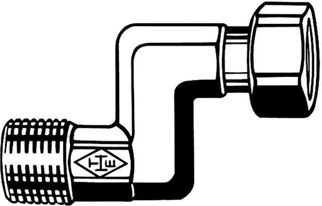 IMI S-Anschluss DN-Ventil R 1/2xRp 3/8, Rotguss vernickelt