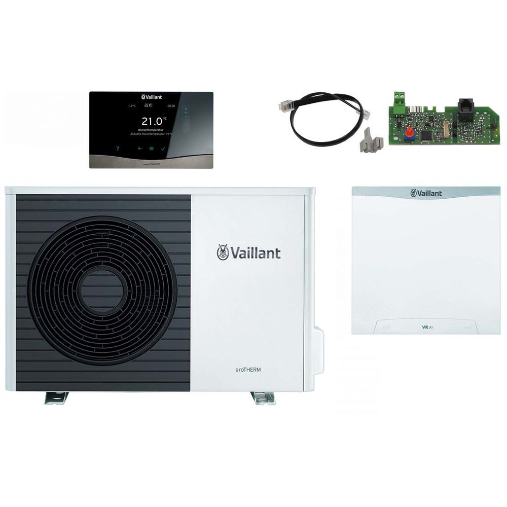 Vaillant Wärmepumpenpaket 4.067 aroTHERM Split VWL 75/5 AS S2 für Hybridsystem