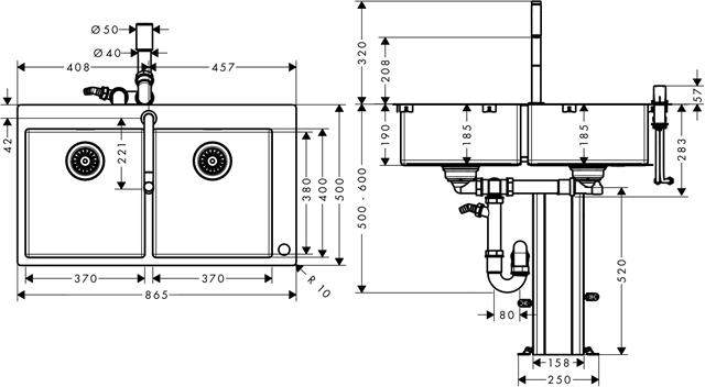 Spülencombi Select C71-F765-10-43203800