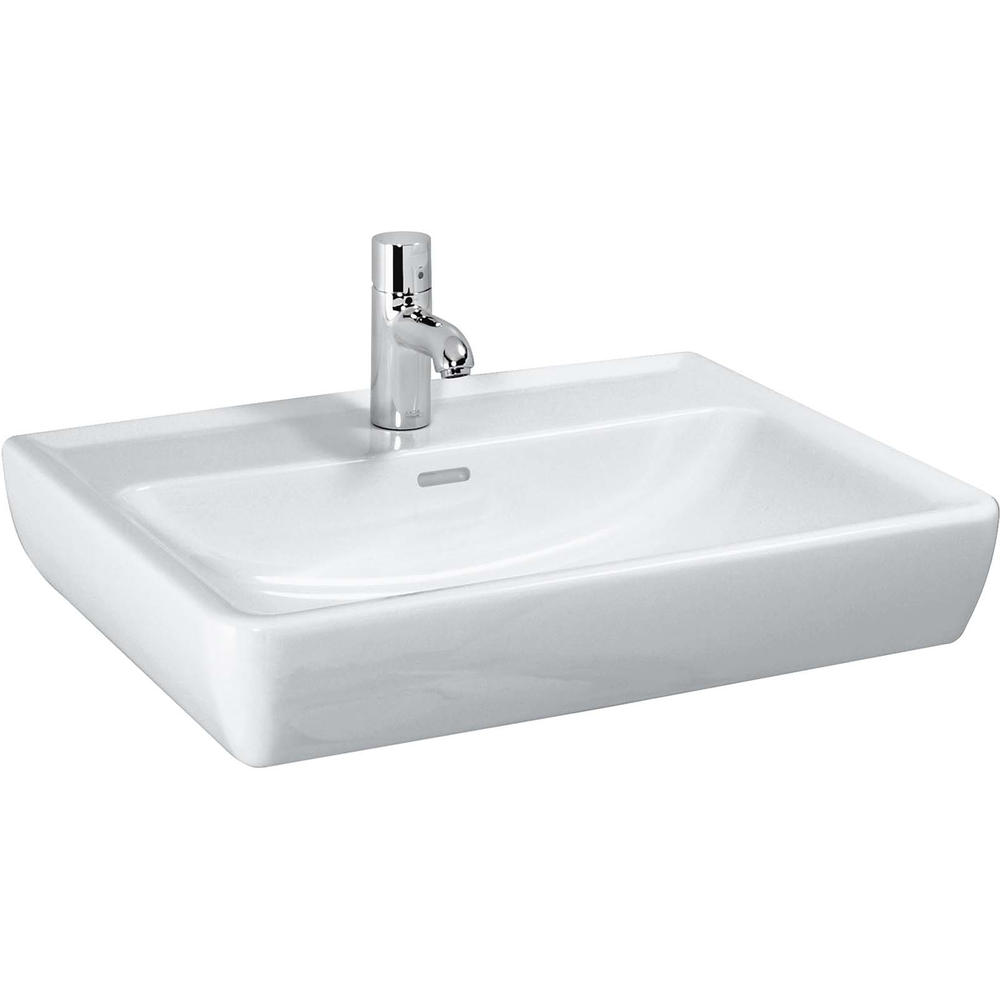 Laufen Waschtisch PRO A ÜL, 1 HL, weiß 65 x 48 cm, unterbaufähig-H8189530001041