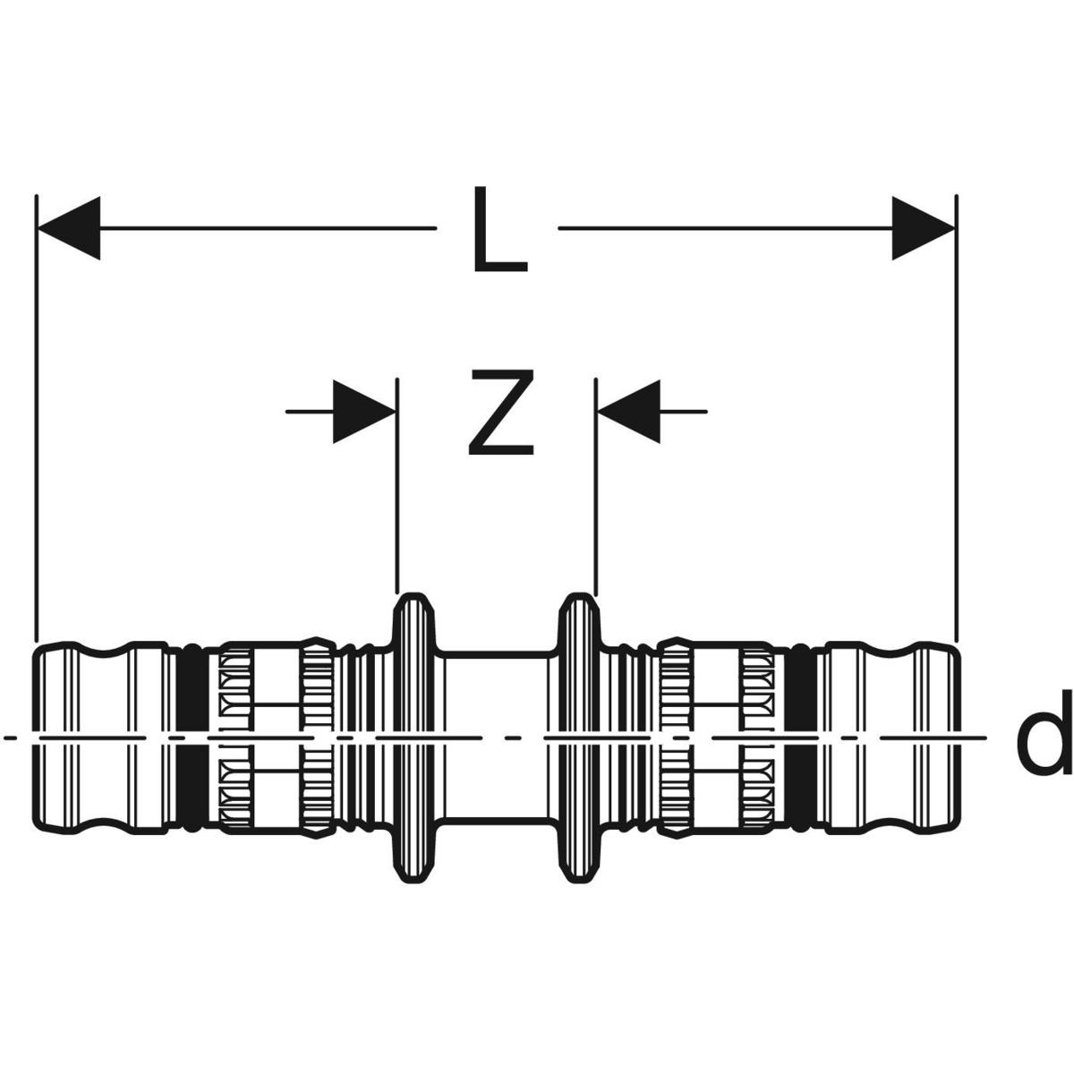 Geberit Kupplung Mepla-621505005