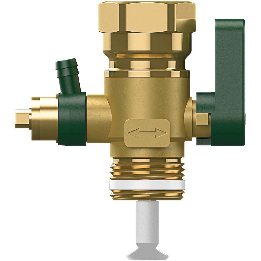 Reflex Durchströmungsarmatur Flowjet Anschlüsse beidseitig G 3/4, I/A Gewinde, mit Entleerung