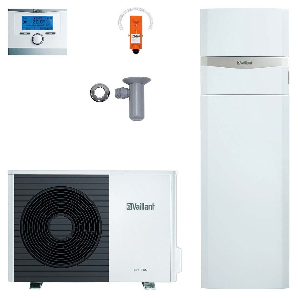 Vaillant Wärmepumpenpaket 4.125/2 aroTHERM Split VWL 125/5 AS S2 mit uniTOWER VWL 128/5 IS