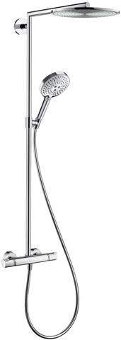 hansgrohe Showerpipe Raindance Select S 300 1jet, mit Brausearm 460mm, schwenkbar, chrom