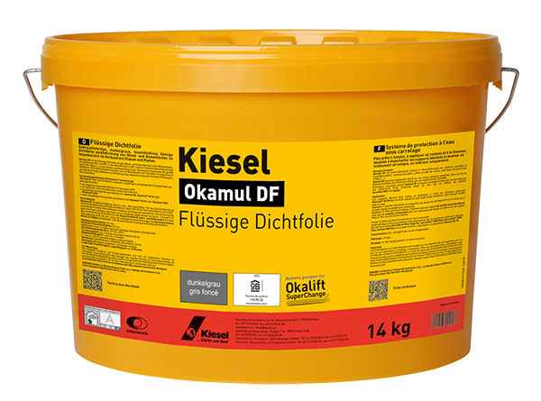 Kiesel Okamul DF flüssige Dichtfolie, a 14 kg Eimer