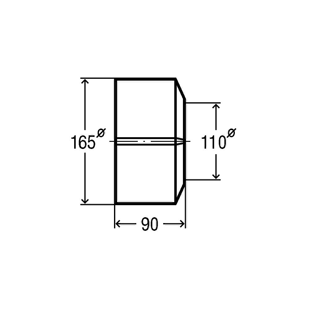 Viega Rosette 3821 DN 110 x 165 x 90 mm, 2-tlg., Kunststoff weiß