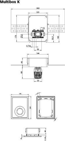 Heimeier Einzelraumregelung Multibox K UP, mit Thermostatventil, weiß