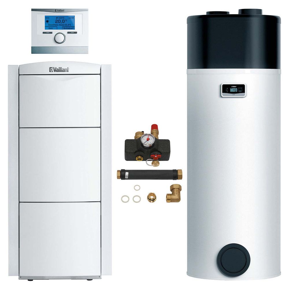 Vaillant Gas-Hybrid-Paket 2.34 ecoVIT excl. VKK 226/4 Erdgas LL mit BW-Wärmepumpe aroSTOR VW BM200