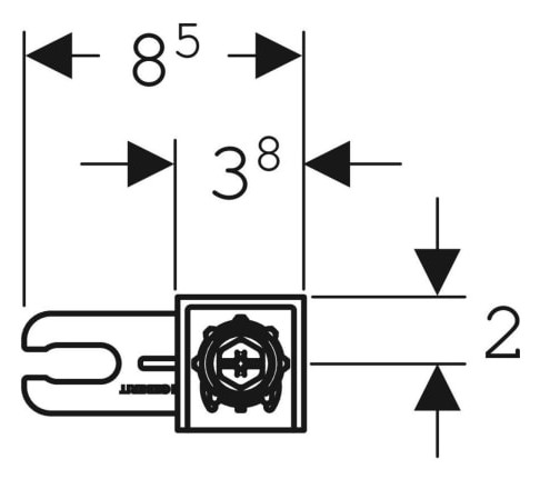 Geberit Duofix Set Wandanker für Einzelmontage (2 St.) 111.815.00.1