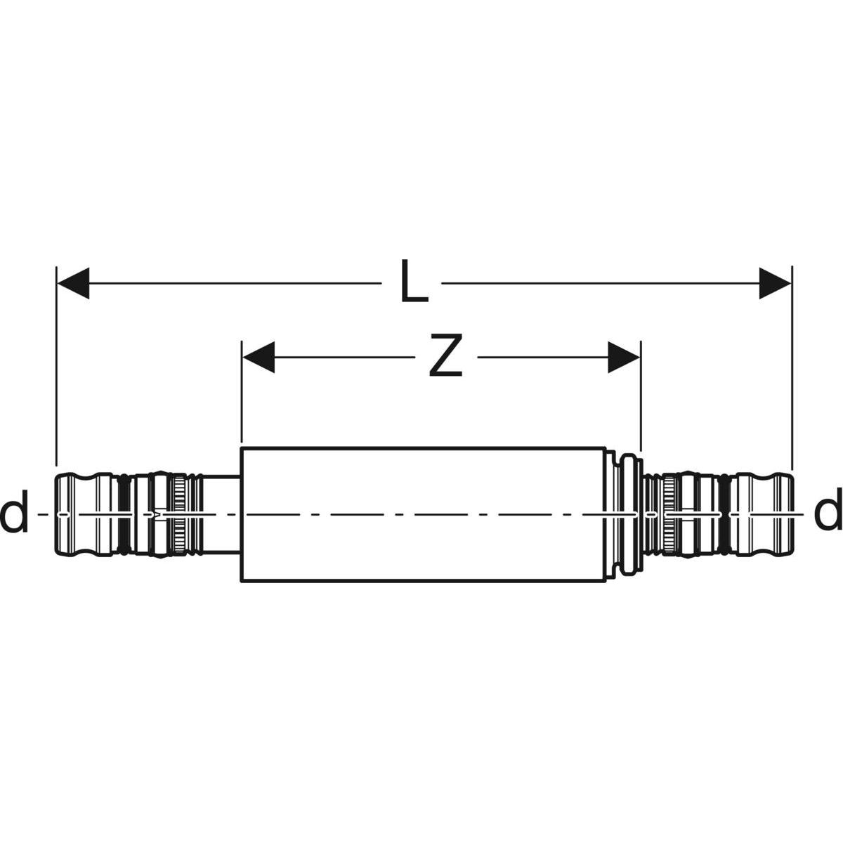 Geberit Langkupplung Mepla-602575005