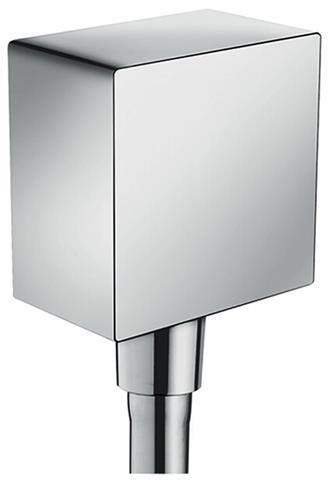 Hansgrohe Schlauchanschluss FixFit Square mit Rückflussverhinderer chrom-26455000