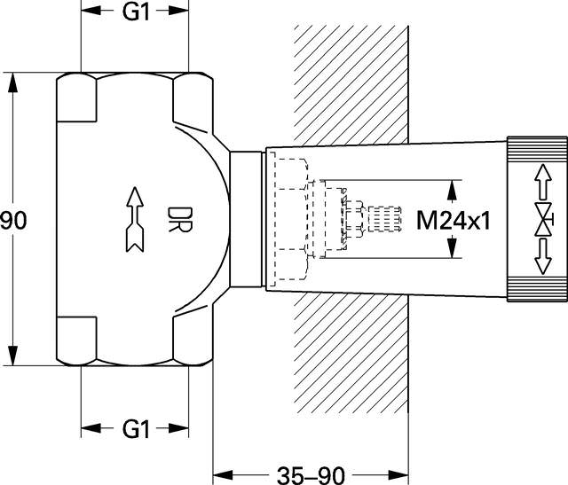 GROHE UP-Ventil-Unterteil-29800000