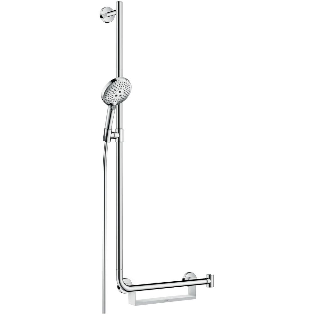 hansgrohe Brauseset Raindance Select S 120 mit 110 cm Brausestange links Unica Comfort, chrom