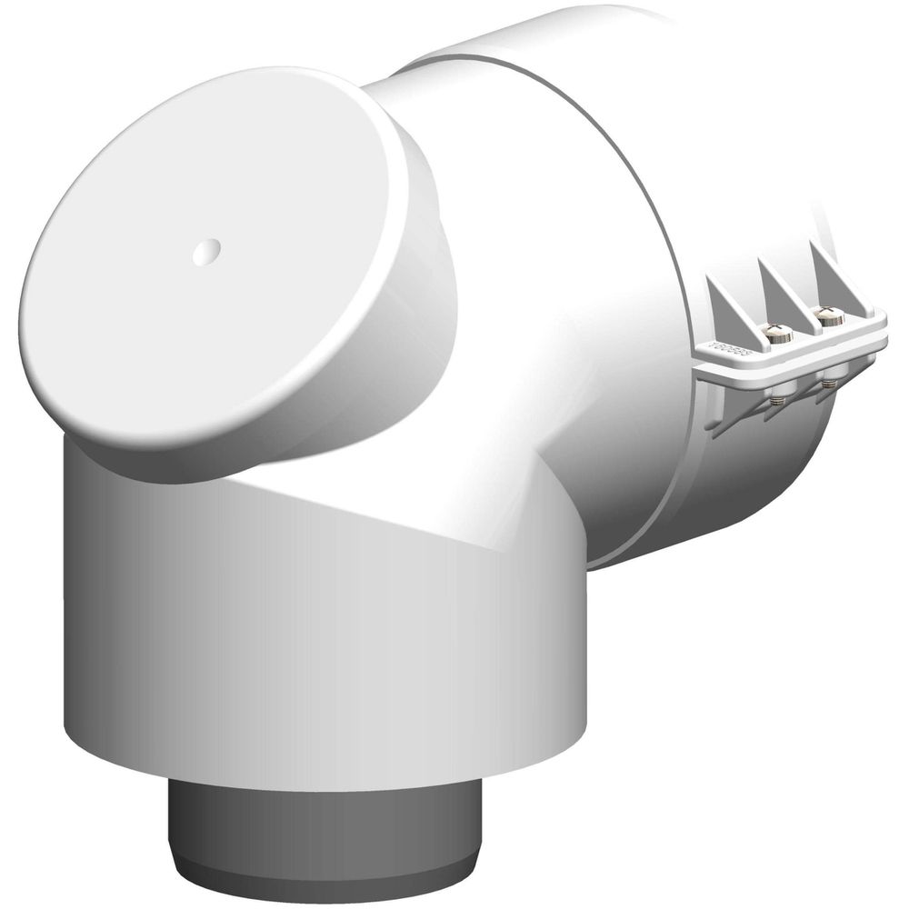 ATEC Kontroll-Bogen PolyTwin we, DN 60/100, 87Grad, PP, konzentrisch-00501