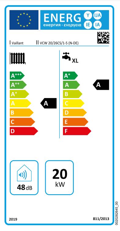 Vaillant ecoTEC plus VCW 20/26CS/1-5 Brennwert Gas-Wandheizgerät