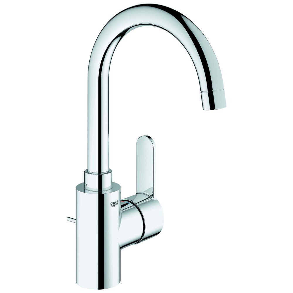 GROHE Waschtisch-Einhebelmischer Eurostyle Cosmopolitan 1/2", L-Size, mit Ablaufgarnitur innenliegende Wasserführung, chrom -23043003