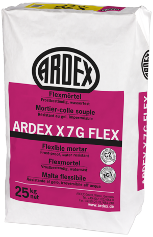 Ardex X7G Flex Flexmörtel grau, a 25 kg Sack-54101