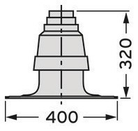 Vaillant Schachtabdeckung DN 80, für Abgasleitung, PP