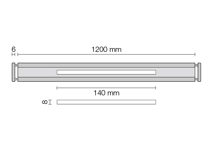 Schlüter - Kerdi-Line-Vario Cove D9 Edelstahl gebürstet, 120 cm, H=7 mm-KLVRD9EB120