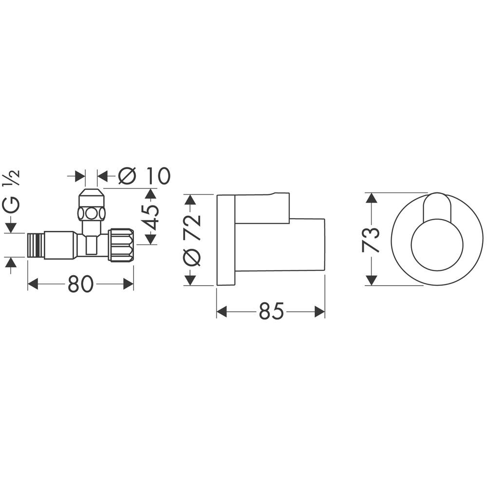 Hansgrohe Eckventil-13954000