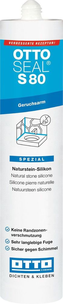 Ottoseal Premium Natursteinsilikon S80 gesandet, a 310 ml