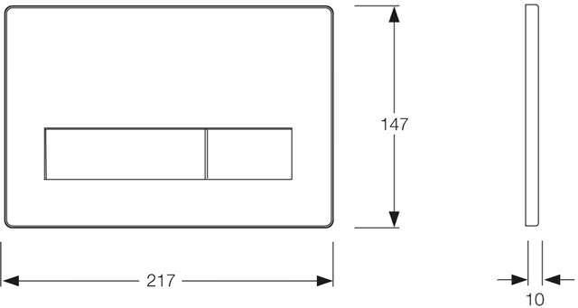 MEPA Betätigungsplatte MEPAorbit weiß, für UP-Spülkasten A31/B31, 2-Mengen-421800