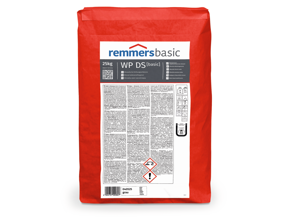 Remmers WP DS [basic] Dichtschlämme grau a 25 kg-40525