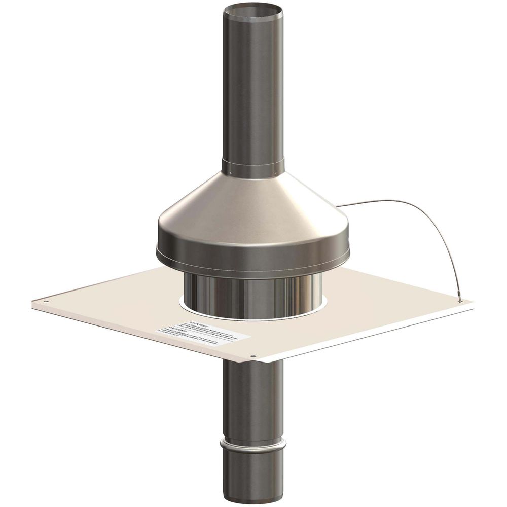 ATEC Mündungs-Set PolyTop DN 60, 330 x 330 mm, Edelstahl