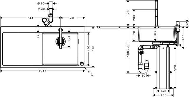 Spülencombi Select C71-F450-07-43205800