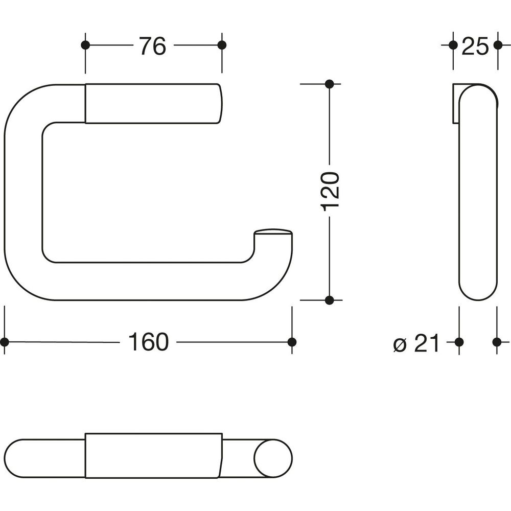 HEWI Toilettenpapierhalter 477 reinweiss