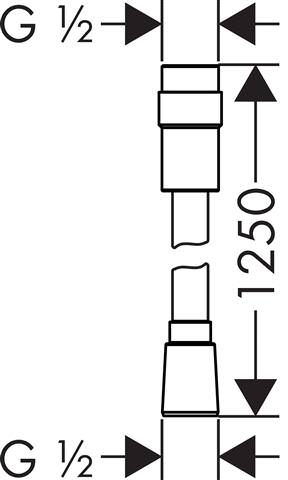 hansgrohe Brauseschlauch Isiflex-28249000