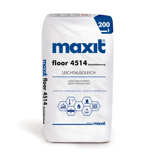 Maxit floor 4514 Kombidämmung i. S. a 200 ltr. (gebundene Schüttung als Rohrhöhenausgleich)-103812