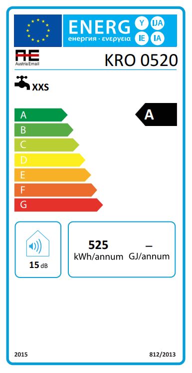 Austria Email Elektro-Kleinspeicher KRO  052, 5 l, weiß, 2 kW, drucklos, Obertisch -101080