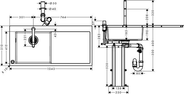 Spülencombi Select C71-F450-12-43230800