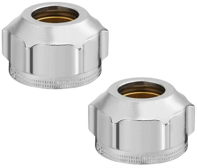 Oventrop Klemmringverschraubung Ofix CEP 15mm, 2-fach, für G 3/4 AG, ÜM vernickelt