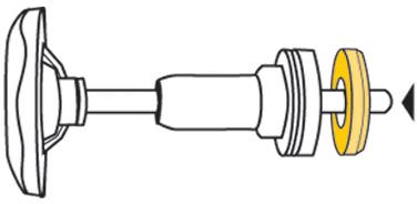 HAAS Ventil-Dichtung 1/2", schwarz, für Grohe-Longlife-Oberteil 