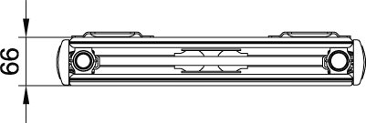 Kermi Flachheizkörper Therm X2 Verteo-Plan-PSN201600301X3K