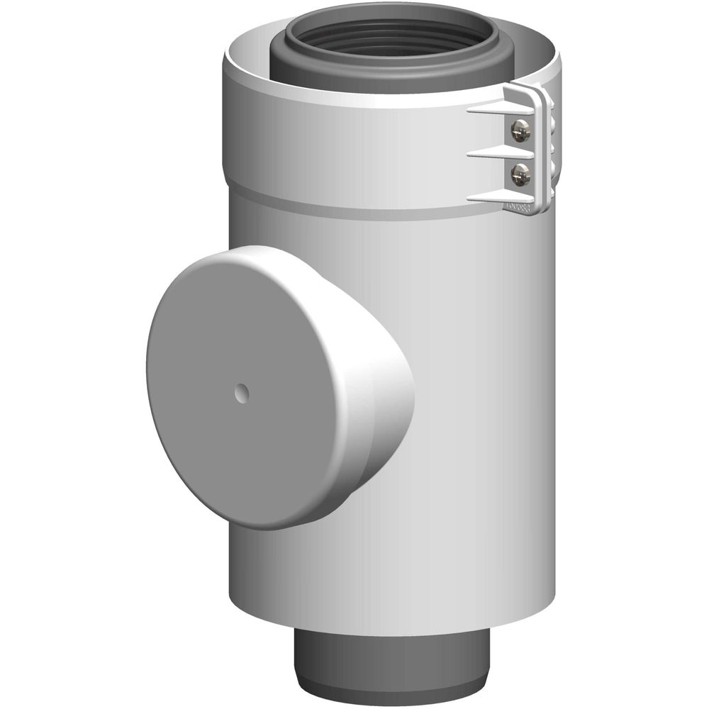 ATEC Kontroll-Rohr PolyTwin DN 60/100, PP, konzentrisch, weiß