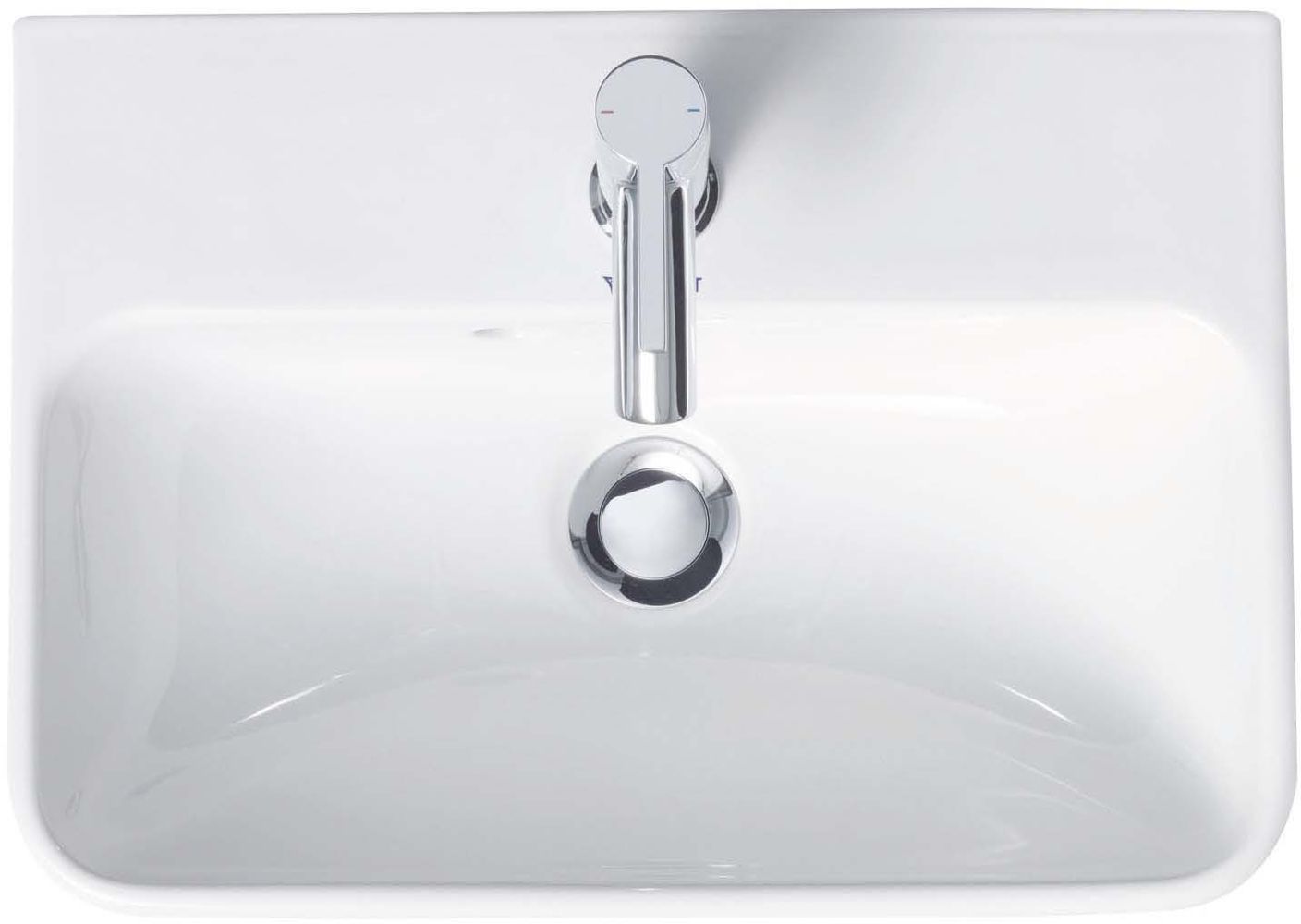 Duravit Handwaschbecken Me by Starck 45 x 32 cm, we, m HL, m ÜL, m HLB