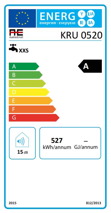 Austria Email Elektro-Kleinspeicher KRU 052, 5 l, weiß, 2 kW, drucklos, Untertisch 