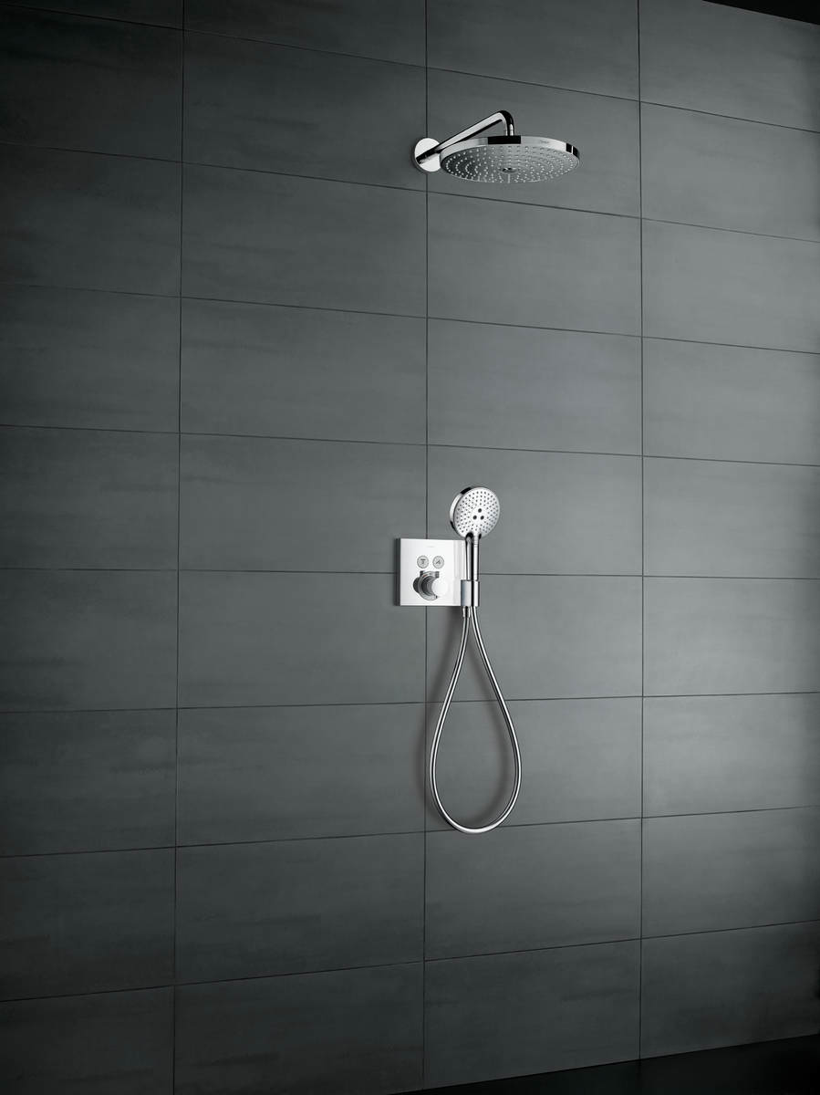 Hansgrohe Thermostat Unterputz ShowerSelect, für 2 Verbraucher, chrom, mit Fixfit und Portereinheit-15765000