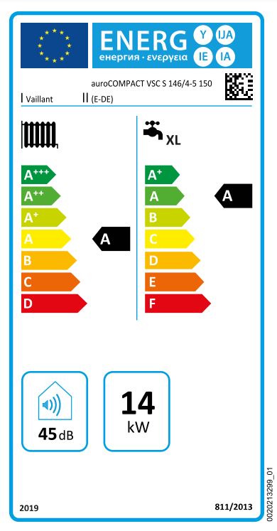 Vaillant Gas-Kompaktgerät auroCOMPACT VSC S 146/4-5 150, modulierend, Erdgas E